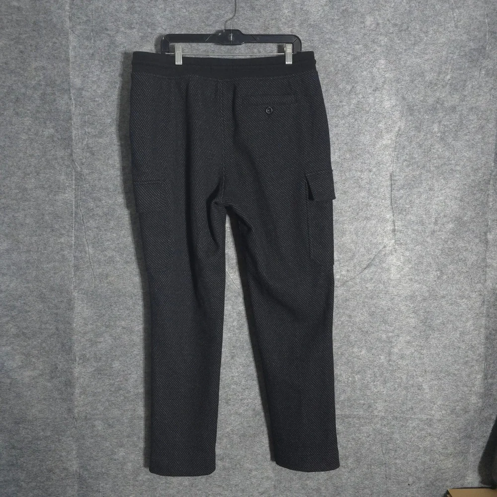 Banana Republic Wool Blend Twill Cargo Jogger Mens L Charcoal Grey Straight Pant